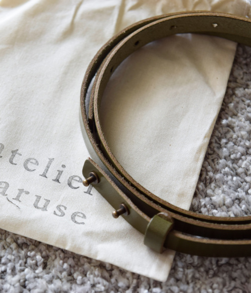 未使用　atelier naruse ギボシロングベルト ブラック giboshi “middle” belt - atelier naruse｜Online store｜the an