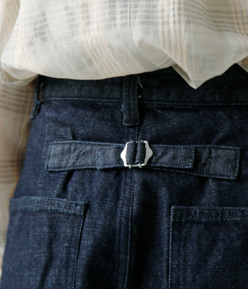 atelier naruse アトリエナルセ コットン デニム タック パンツ s05106