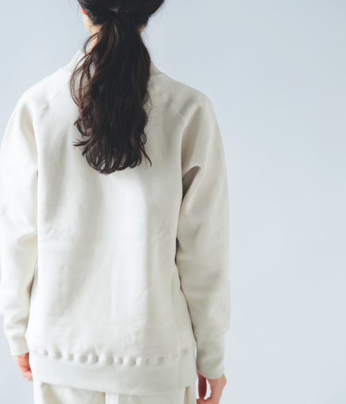 atelier naruse アトリエナルセ　コットンモックネックスウェット atelier naruse アトリエナルセ 裏毛 コットン モックネック
