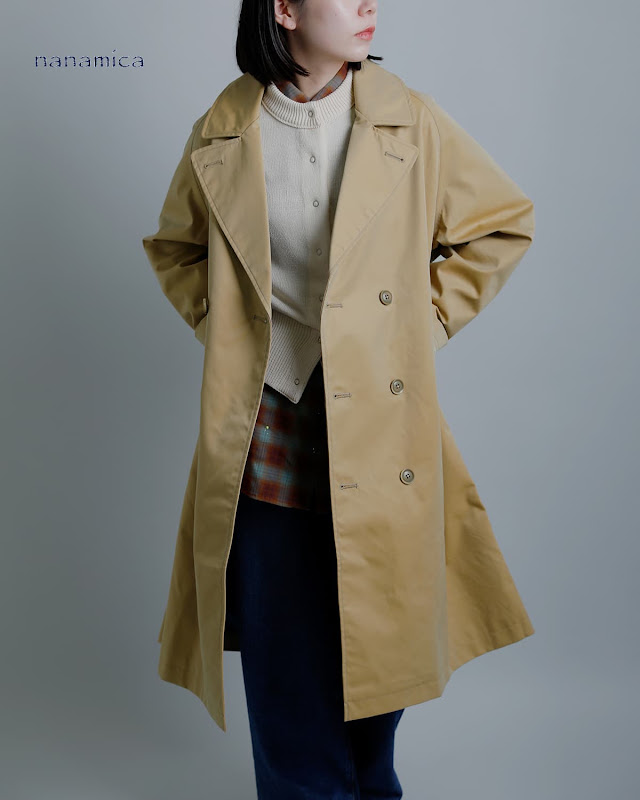 nanamica ナナミカ 2L コットン GORE-TEX ダブルブレステッドコート