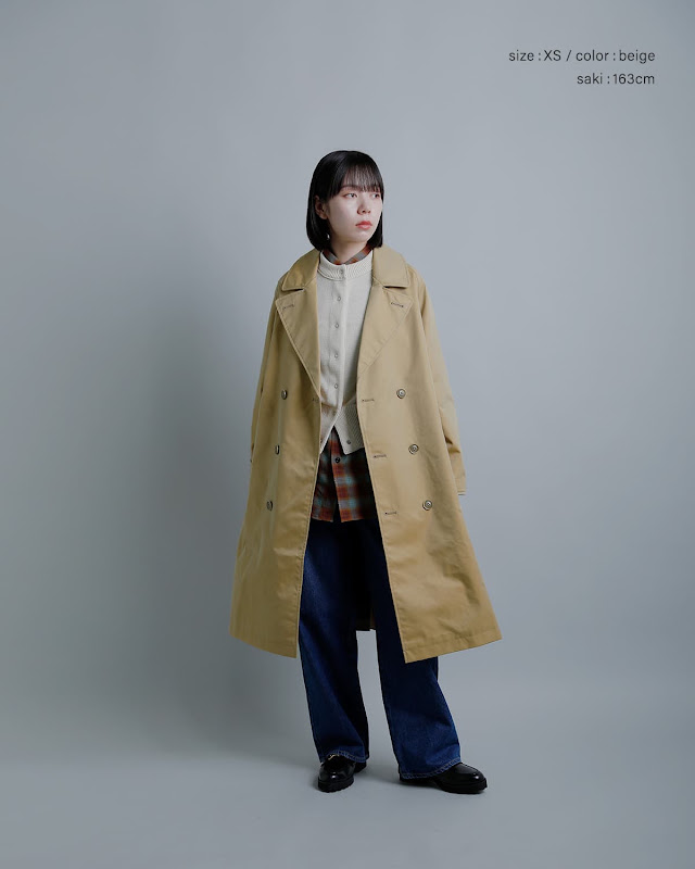 nanamica ナナミカ 2L コットン GORE-TEX ダブルブレステッドコート