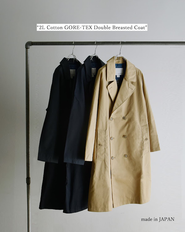 nanamica ナナミカ 2L コットン GORE-TEX ダブルブレステッドコート