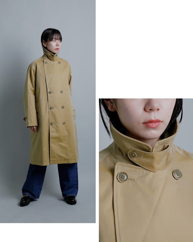 nanamica ナナミカ 2L コットン GORE-TEX ダブルブレステッドコート