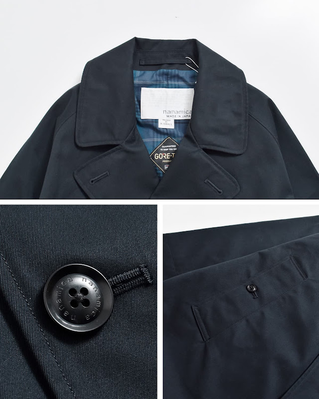 nanamica ナナミカ 2L コットン GORE-TEX ダブルブレステッドコート