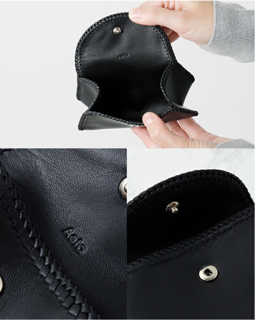 Aeta アエタ シープレザー スモールポーチ “SMALL POUCH” sh24-tr | iroma..aranciato