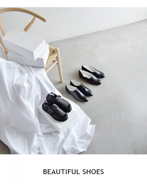 BEAUTIFUL SHOES ビューティフルシューズ ステアレザー ミニマルデザイン スリット シューズ slit-shoes |  iroma..aranciato