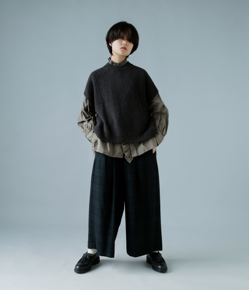 TOUJOURS トゥジュー コットン トリプル ヤーン ツイル シャツ