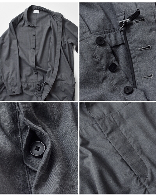 NO CONTROL AIR ノーコントロールエアー クリア ツイル オーバーオール