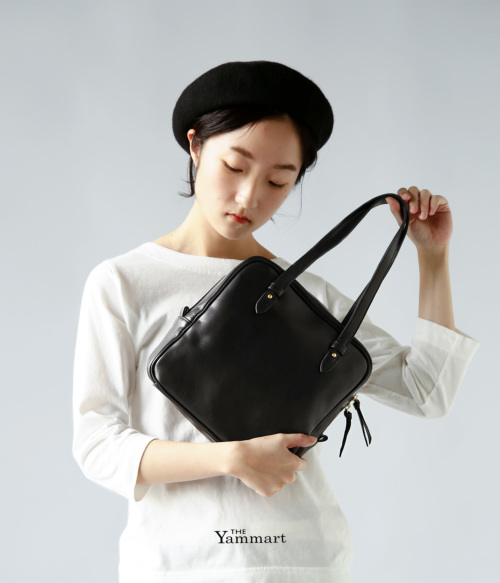 好きに Yammart☆新品未使用square hand ブラック bag バッグ