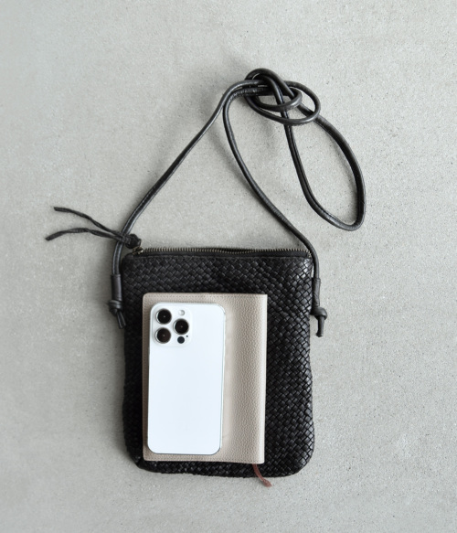 maison de soil メゾン ド ソイル カウレザー スモール メッシュ