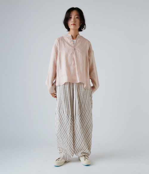 atelier naruse アトリエナルセ リネン スモック ブラウス