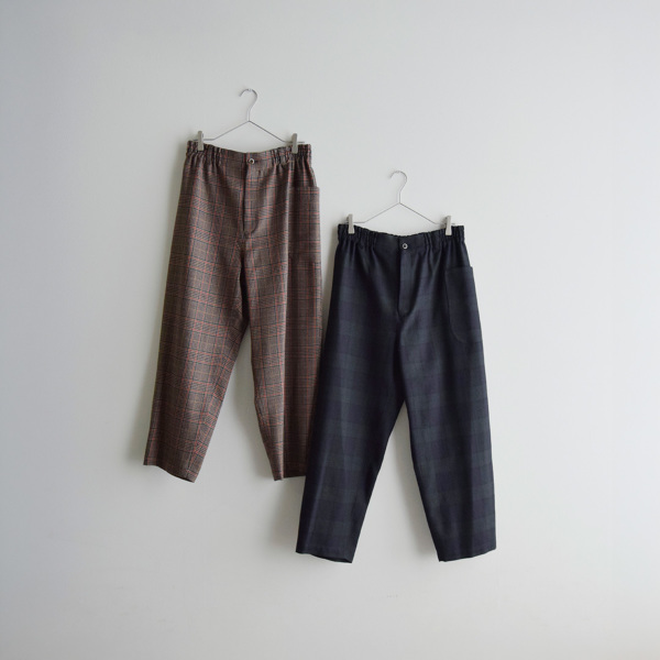 atelier naruse シェットランドウール チェック バルーンパンツ