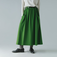 atelier naruse ウール ポンチ ギャザー スカート