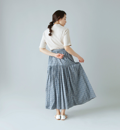 TOUJOURS(トゥジュー)オーガニックコットンフラワープリントクロス 