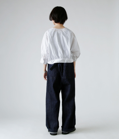 TOUJOURS トゥジュー リンクル コットン ペーパー シャツ