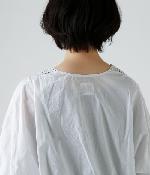 TOUJOURS トゥジュー リンクル コットン ペーパー シャツ
