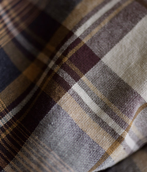 TOUJOURS トゥジュー フェード リサイクルコットン マドラスチェック