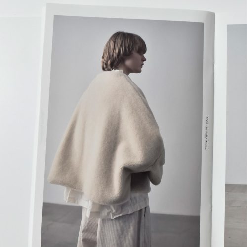 TOUJOURS トゥジュー ラムズウール シルク ファーリー ボア ジャケット