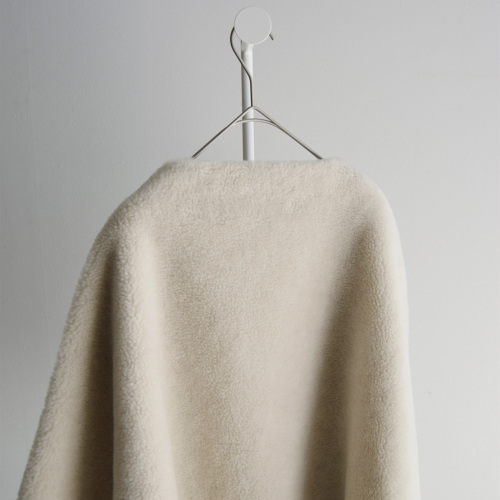 TOUJOURS トゥジュー ラムズウール シルク ファーリー ボア ジャケット