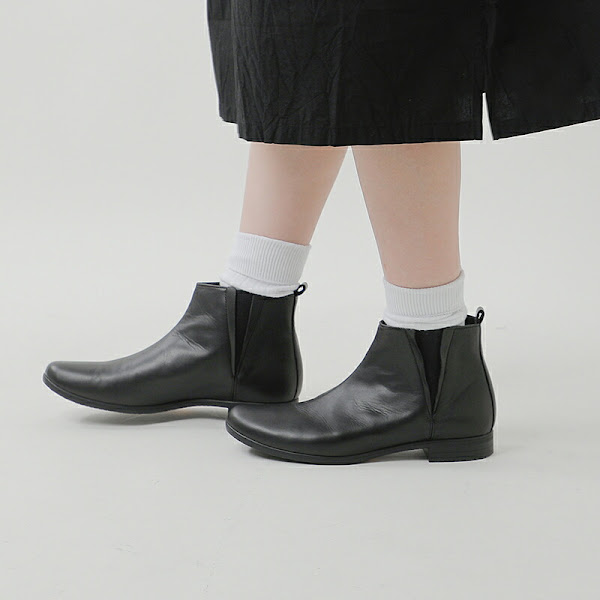 TRAVEL SHOES by chausser トラベルシューズバイショセ 晴雨兼用 サイドゴア レザー トラベルブーツ