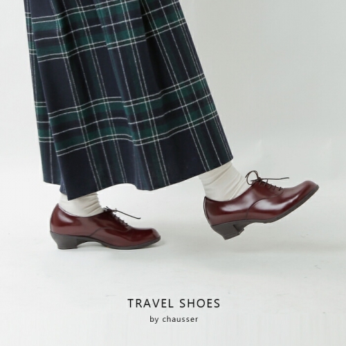 TRAVEL SHOES by chausser トラベルシューズバイショセ レザー レース