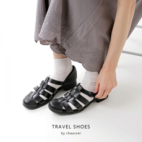 TRAVEL SHOES by chausser トラベルシューズバイショセ レザー