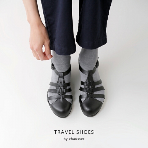 TRAVEL SHOES by chausser トラベルシューズバイショセ レザー