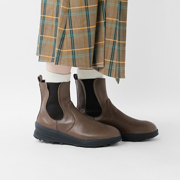 TRAVEL SHOES by chausser レザー サイドゴア ブーツ