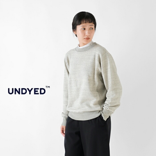 UNDYED アンダイド SALLY FOX カラード オーガニック コットン クルーネック スウェット プルオーバー “SWEAT CREW” uns23asc029レディース 2025aw新作 クーポン対象 UNDYED アンダイド SALLY FOX カラード オーガニックコットン