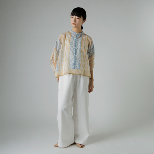 Dhal_KIM HONO シルクプリントブラウス Dhal_KIM HONO シルクプリントブラウス - メルカリ