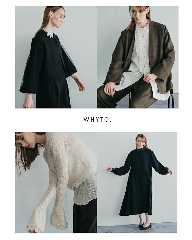 whyto ホワイト スタンドカラー 裾プリーツ ブラウス “hem pleats