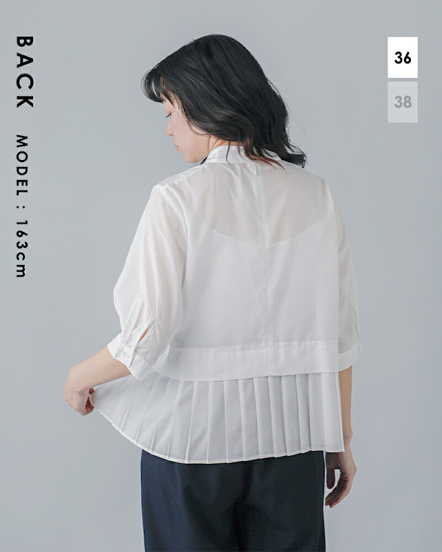 FORMO フォルモ　ブラウス　ホワイト フォルフォルモ FORFORMO Shoulder Frill Blouse ブラウス 七分袖