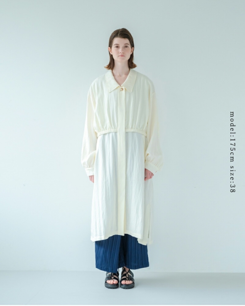 whyto ホワイト レイヤード バルーンコート “LAYERED BALLOON