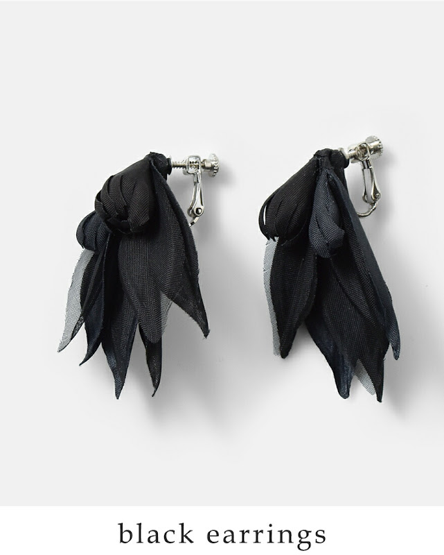 whyto ホワイト シアーリーフ ピアス / イヤリング “sheer leaf