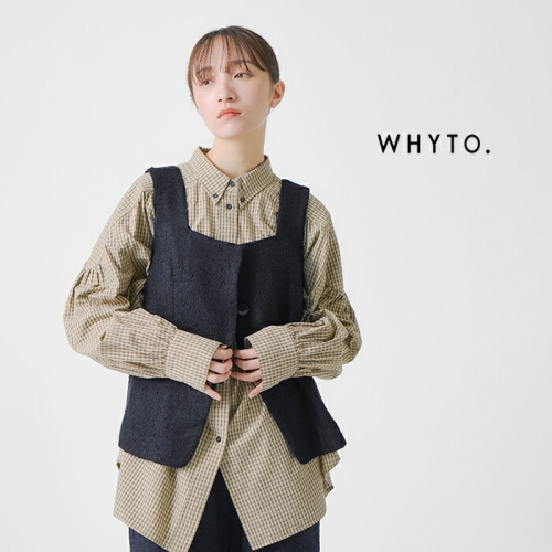 TWEED BUSTIER/ツイードビスチェ ジョゼムーン whyto ホワイト ネップ ツイード ビスチェ “nep tweed bustier