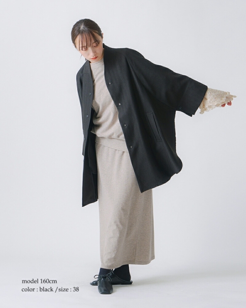 30%OFF】 whyto ホワイト ラウンド ケープ ジャケット “round cape