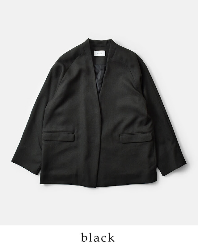 whyto ホワイト シックツイード オーバー ジャケット “chic tweed over