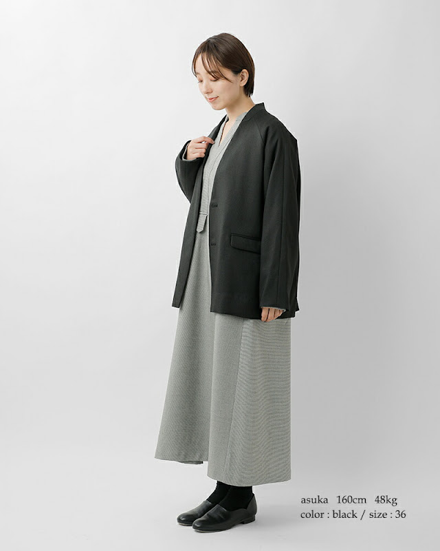 whyto ホワイト シックツイード オーバー ジャケット “chic tweed over