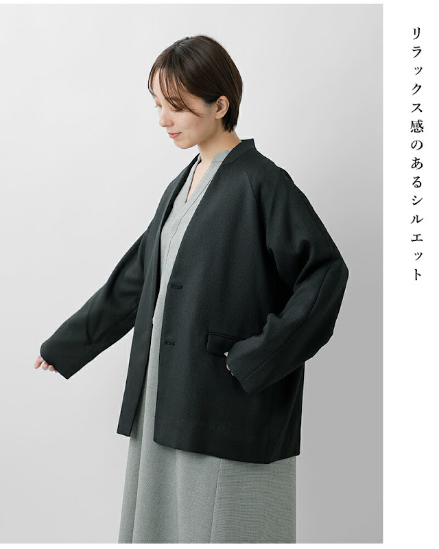 whyto ホワイト シックツイード オーバー ジャケット “chic tweed over