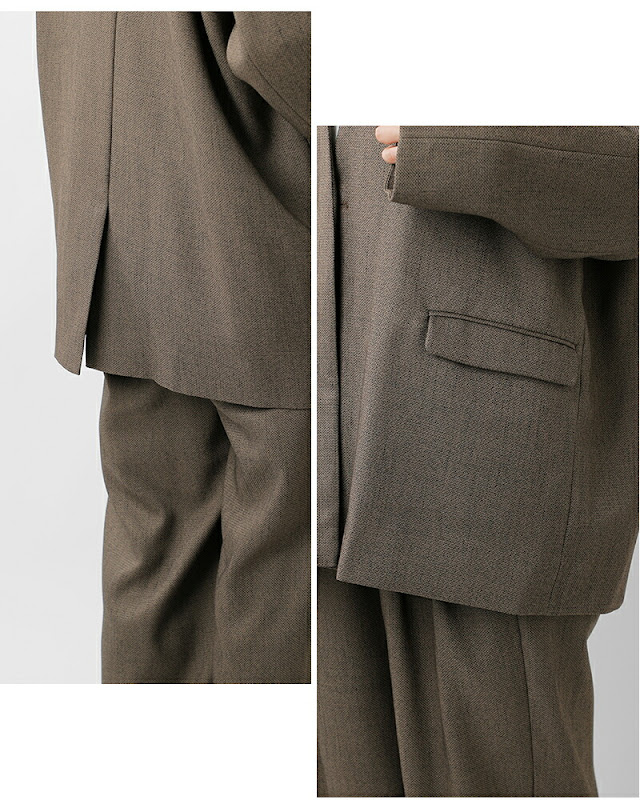 whyto ホワイト シックツイード オーバー ジャケット “chic tweed over