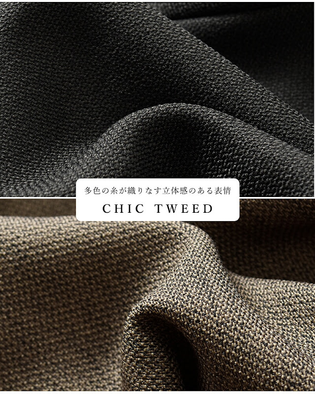 whyto ホワイト シックツイード オーバー ジャケット “chic tweed over