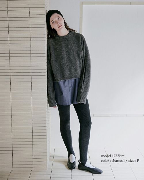 30%OFF】 whyto ホワイト カシミヤ ワイドスクエアニット “cashmere