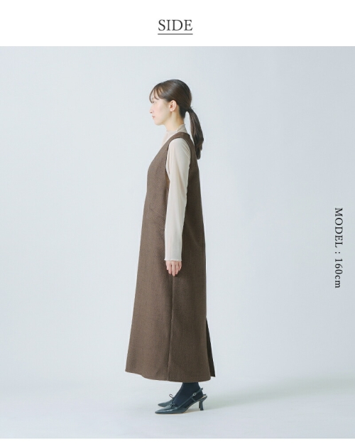 whyto ホワイト シック ツイード コクーン ワンピース “chic