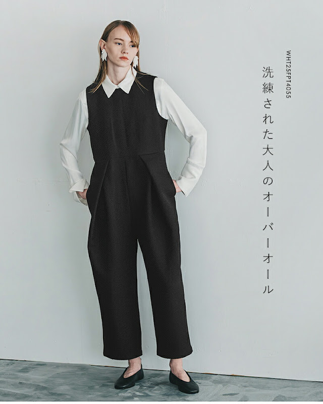 whyto ホワイト デザインタック オーバーオール design tuck overall