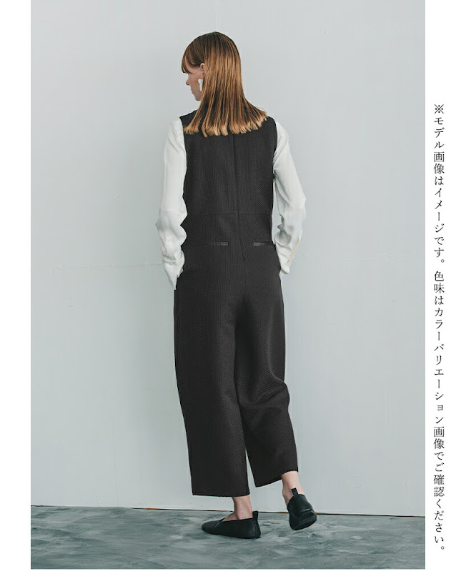 whyto ホワイト デザインタック オーバーオール design tuck overall