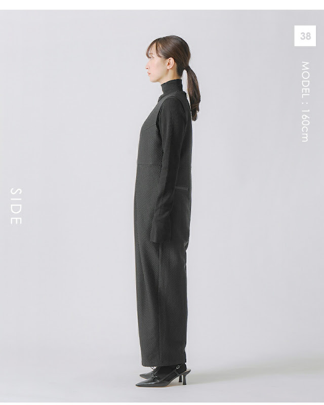 whyto ホワイト デザインタック オーバーオール design tuck overall