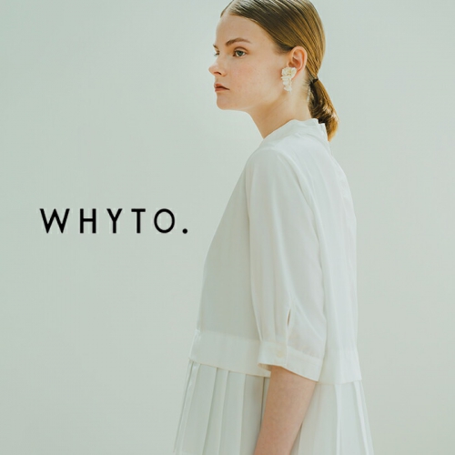 whyto ホワイト アシンメトリー フラワー イヤリング “asymmetry