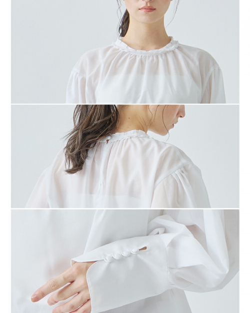 【60%OFF】ホワイト whyto プリーツカラー ブラウス pleats collar blouse wht25hbl4059 レディース 楽天市場】【60%OFF】whyto ホワイト プリーツカラー ブラウス
