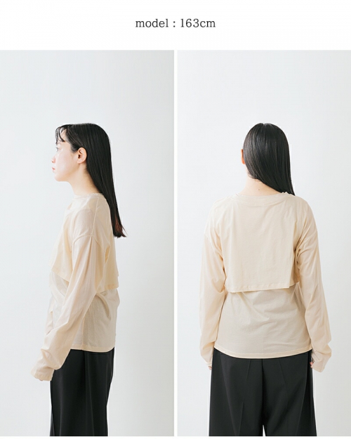 【ONYONE】ミドルレイヤー上下セット whyto ホワイト コットン レイヤード セット Tシャツ “layered
