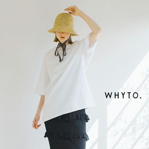 6/11限定割引価格中　　WHYTO 2WAY PRINT TEE MOMENT b apartment｜「WHYTO. / ホワイト」 2WAY PRINT TEE MOMENT